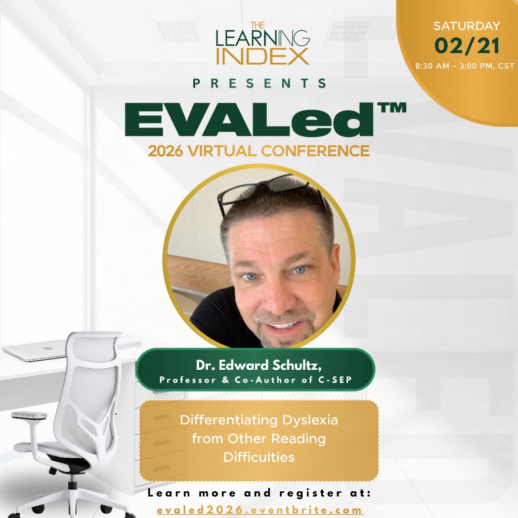 EVALed 2026 presenter flyer — Dr. Edward Schultz