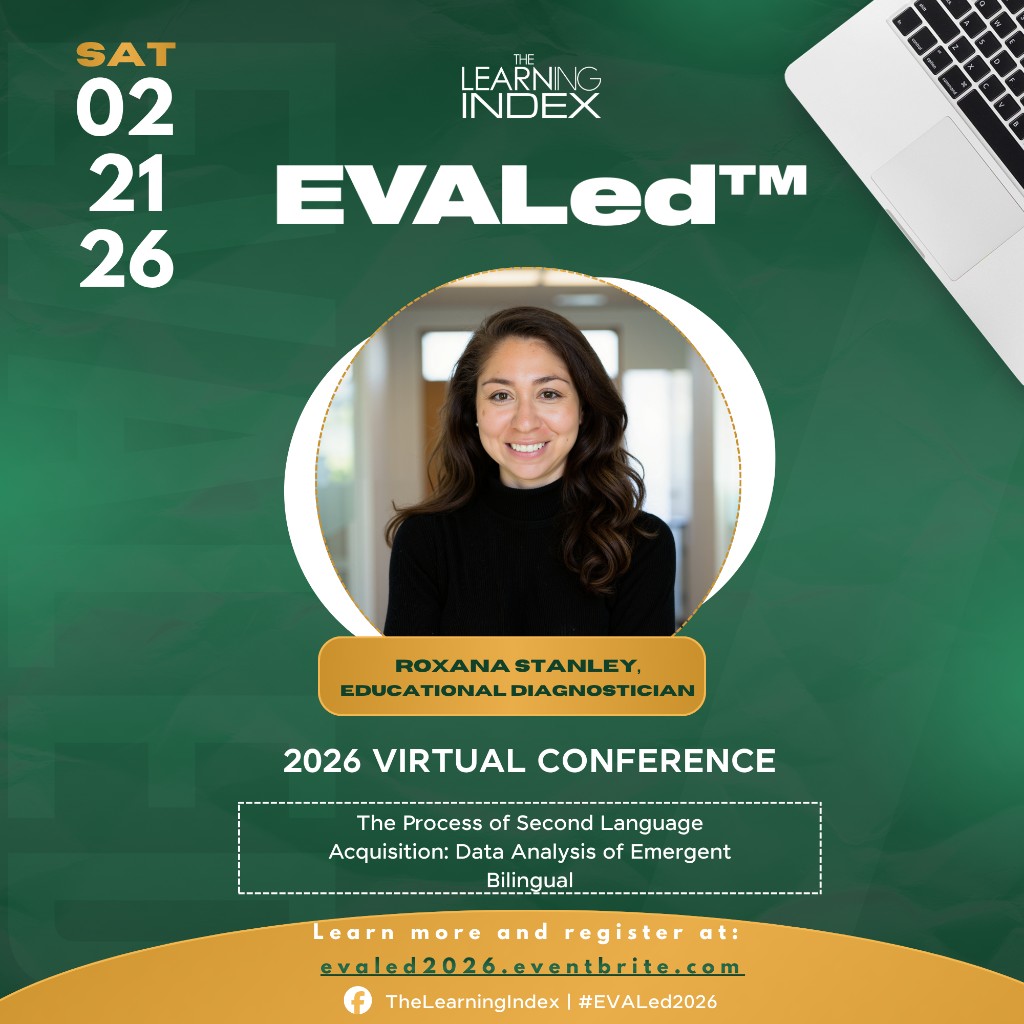 EVALed 2026 presenter flyer — Roxana Stanley